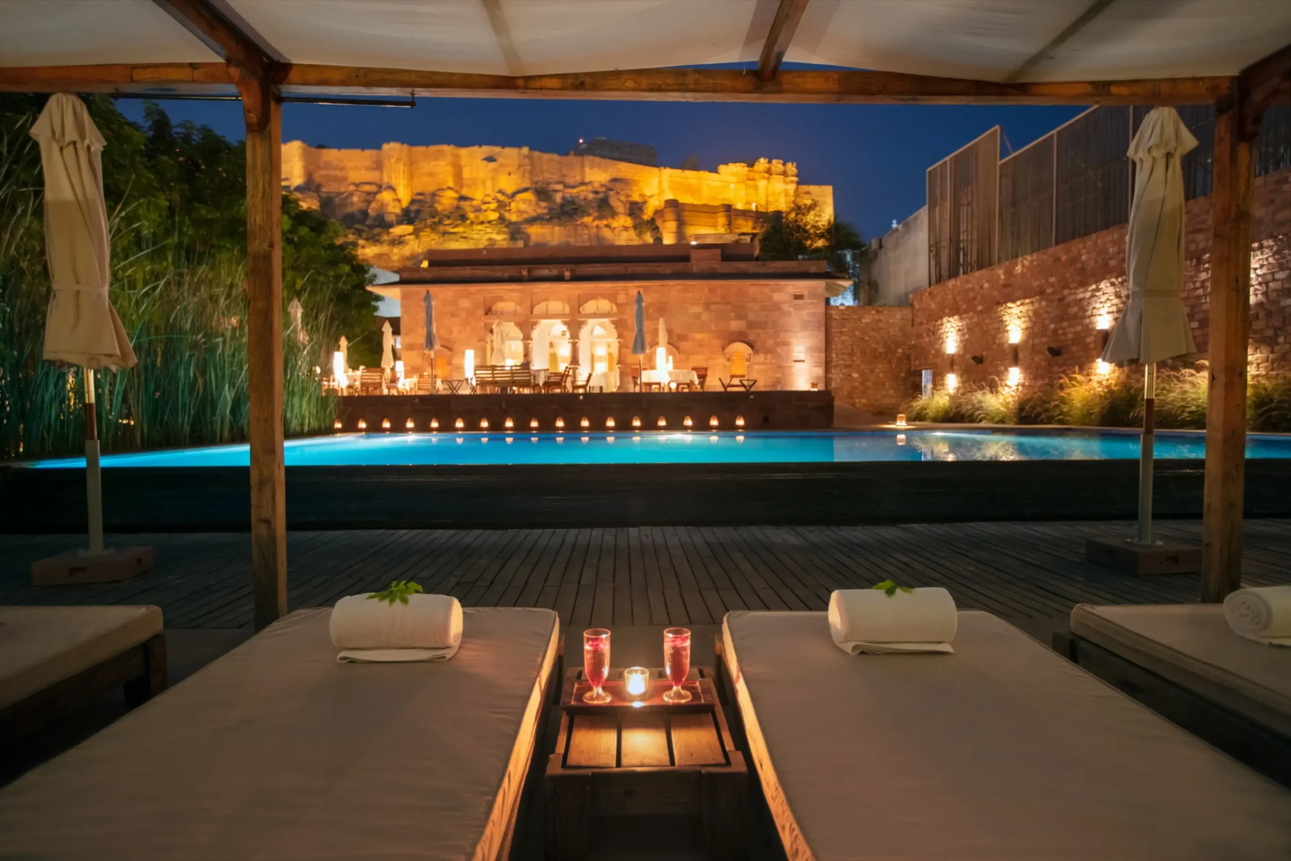 20. Pool (Evening View) - RAAS Jodhpur