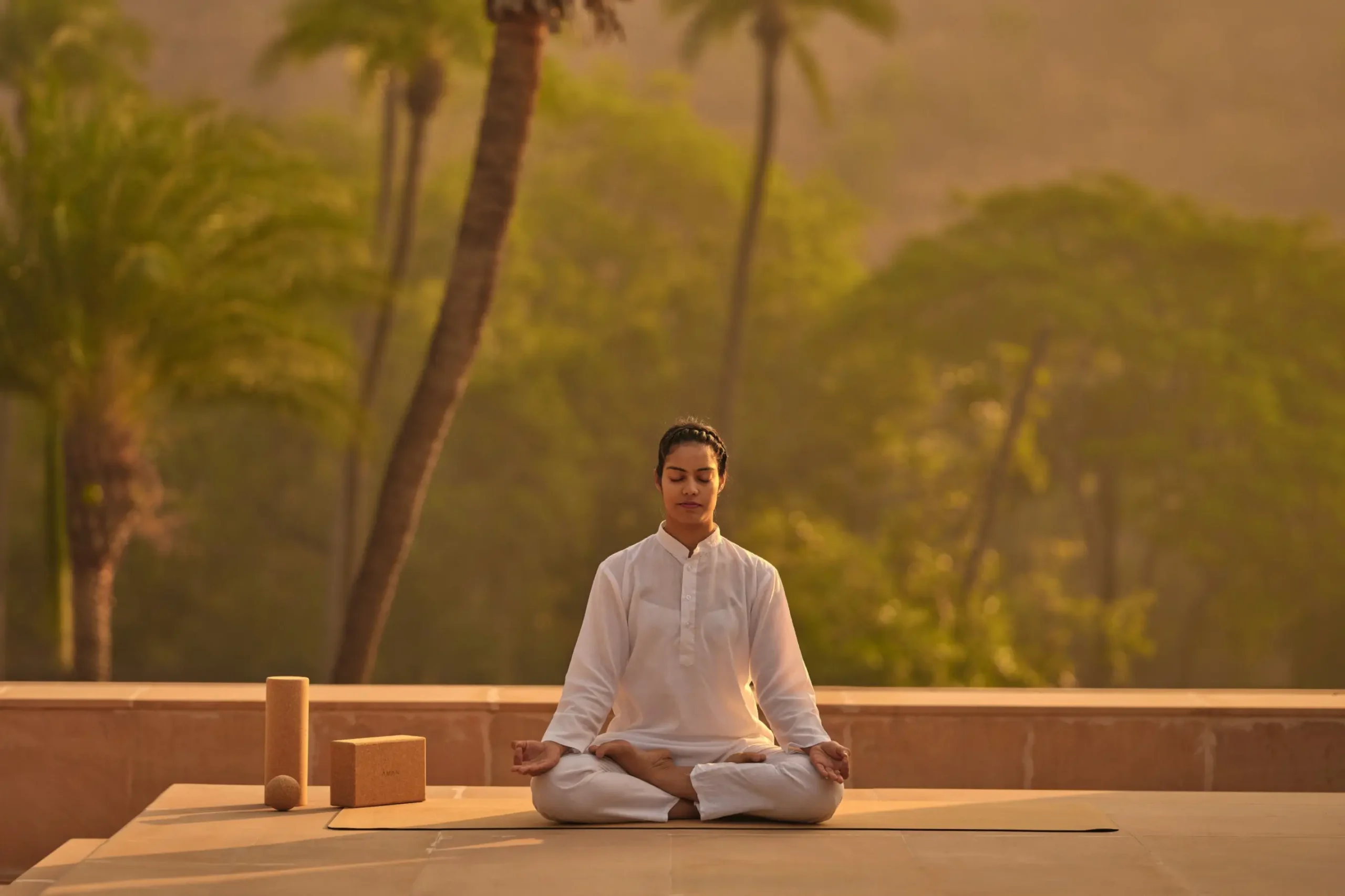 Aman Essentials - Yoga Mat & Blocks, Amanbagh_47851