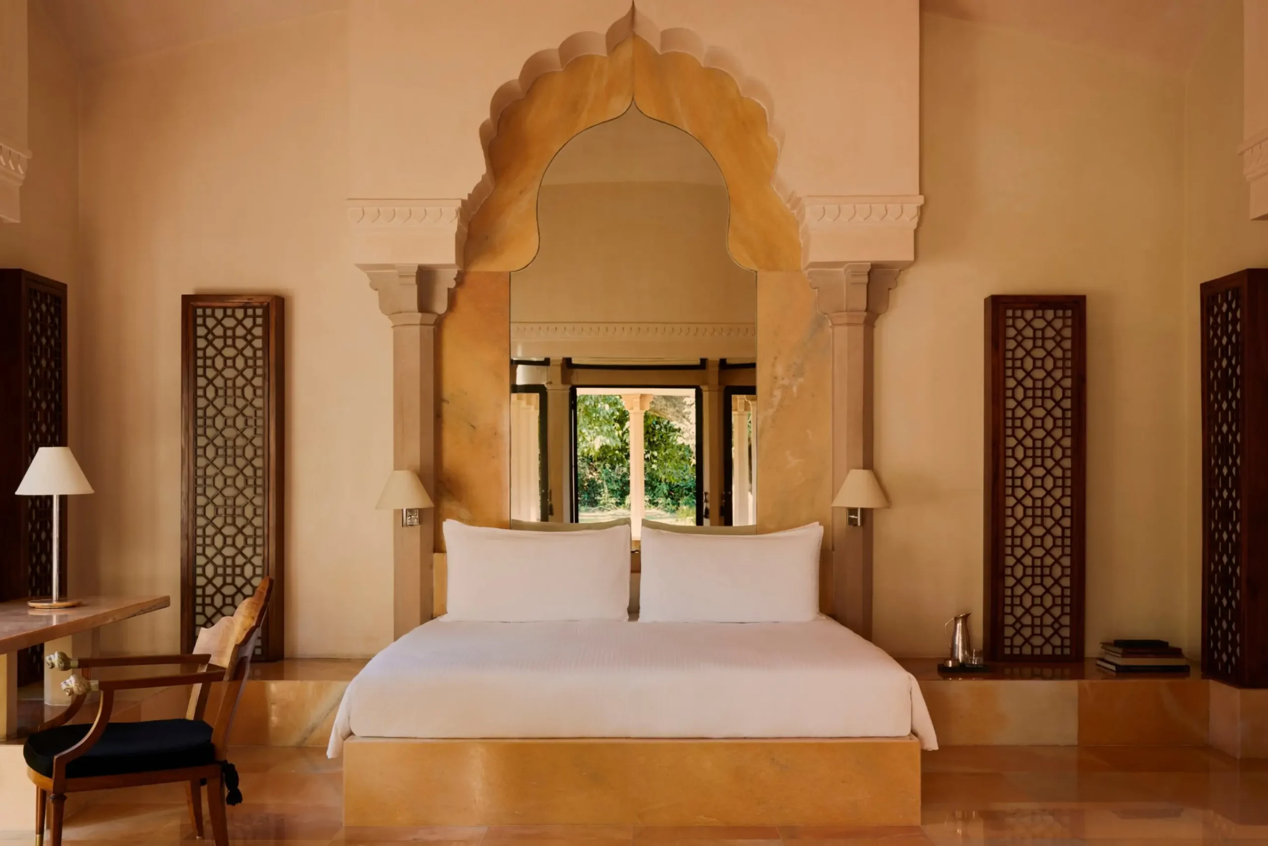 Amanbagh, India - Accommodation - Pool-Pavillion-Bedroom