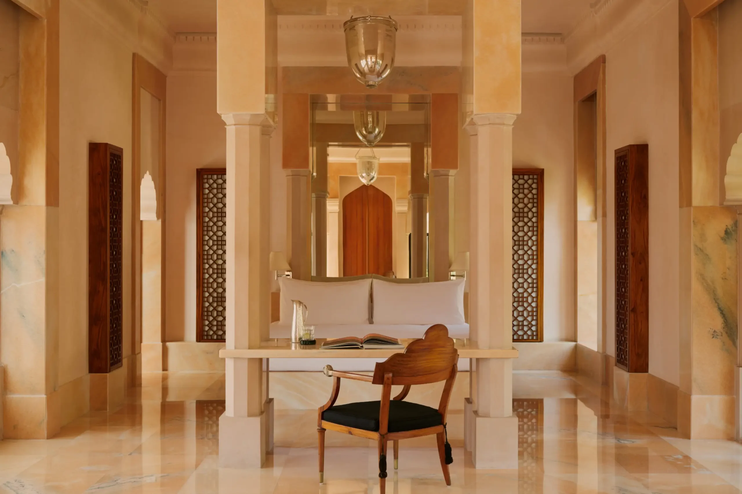 Amanbagh, India - Accommodation, Terrace Haveli Suite Bedroom