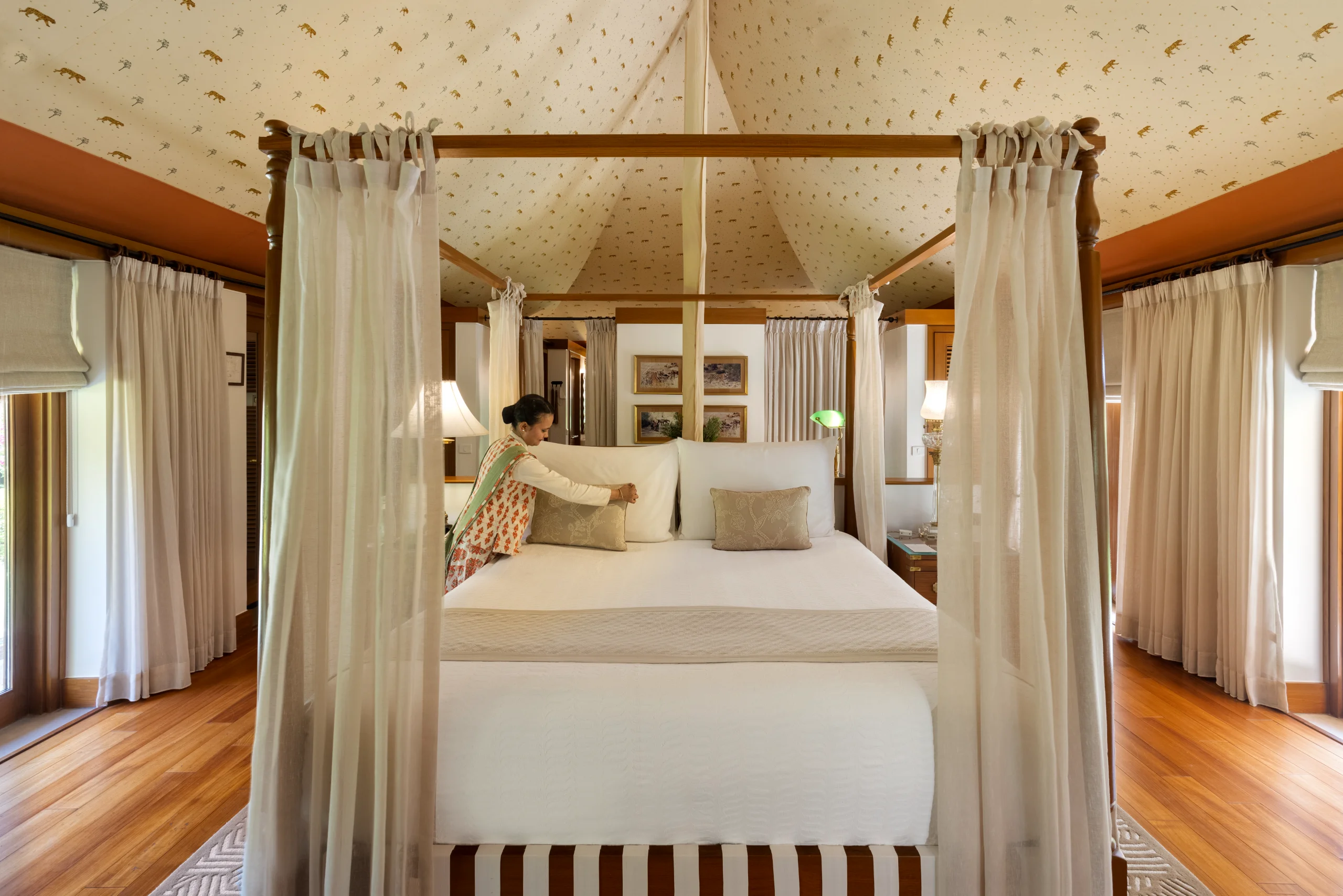 Inside the luxury tent 1